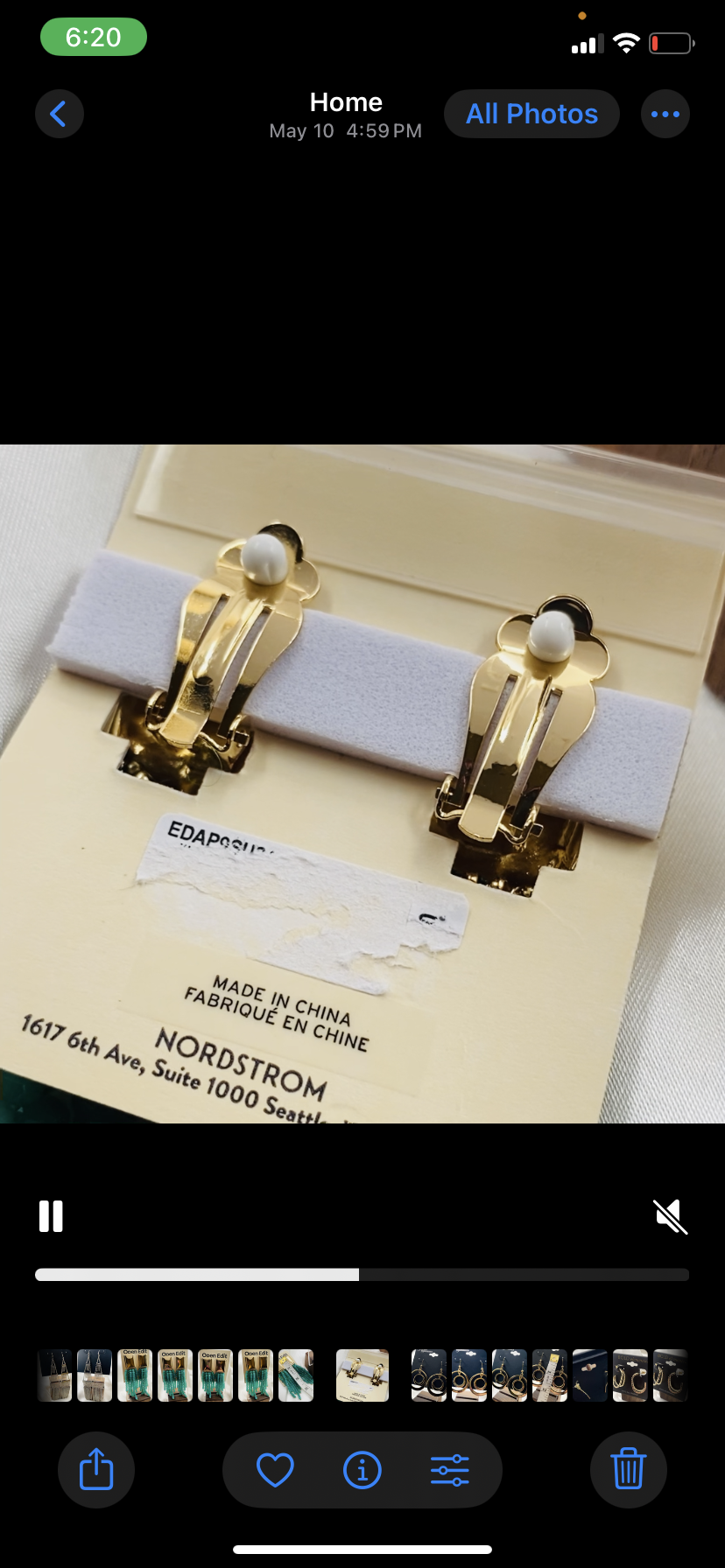 Image 6 for Open Edit Teal Beaded Tassel Earrings - NWT