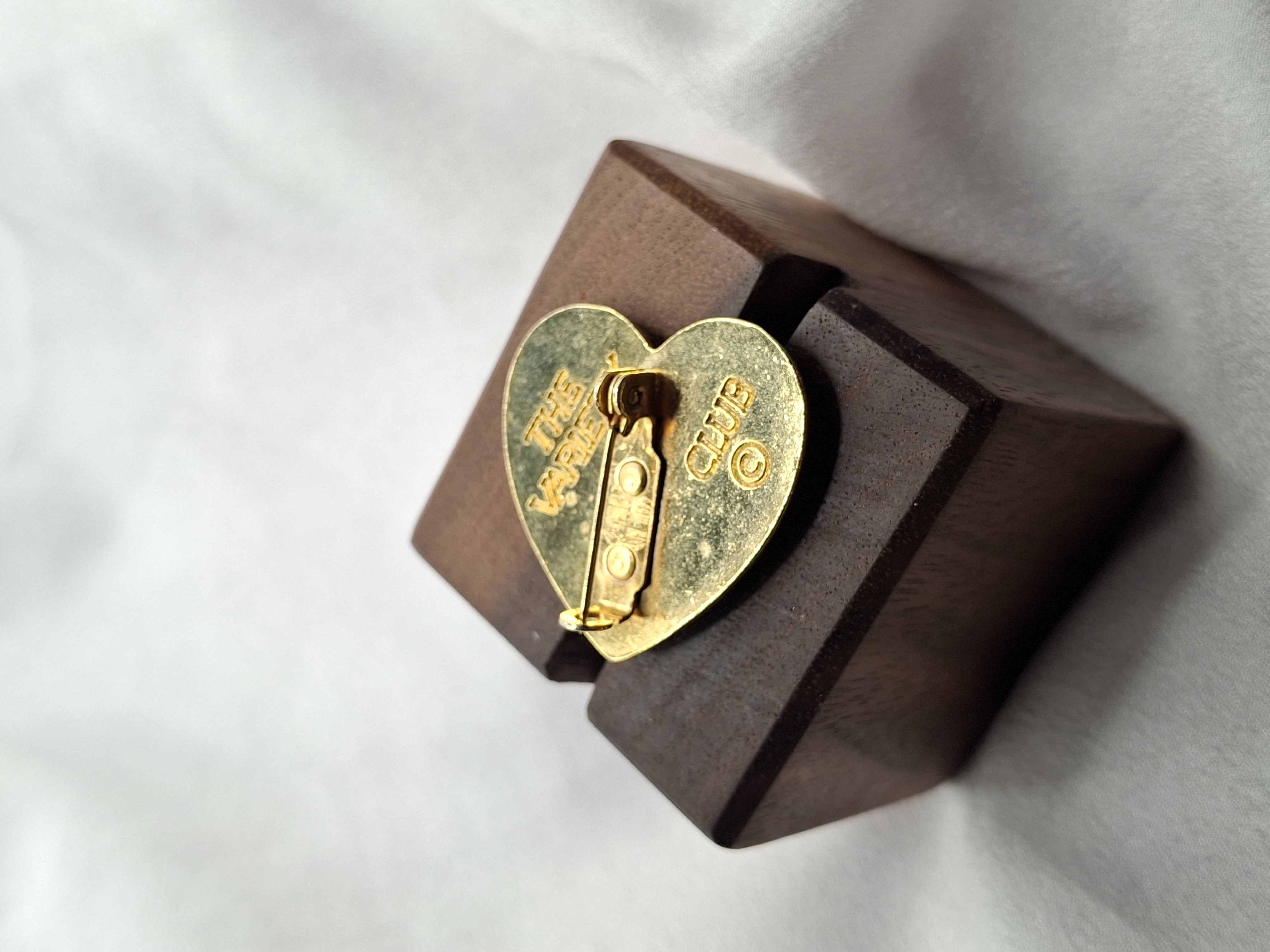Image 5 for Vintage The Variety Club Gold Heart Brooch Pin