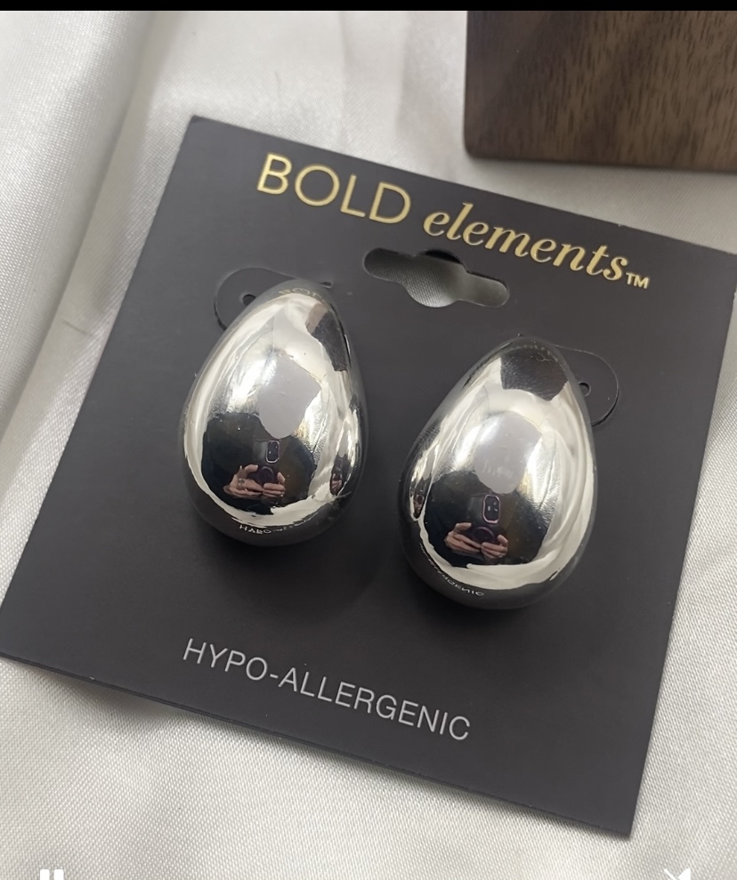Image 4 for BOLD elements Silver Teardrop Earrings - NWT