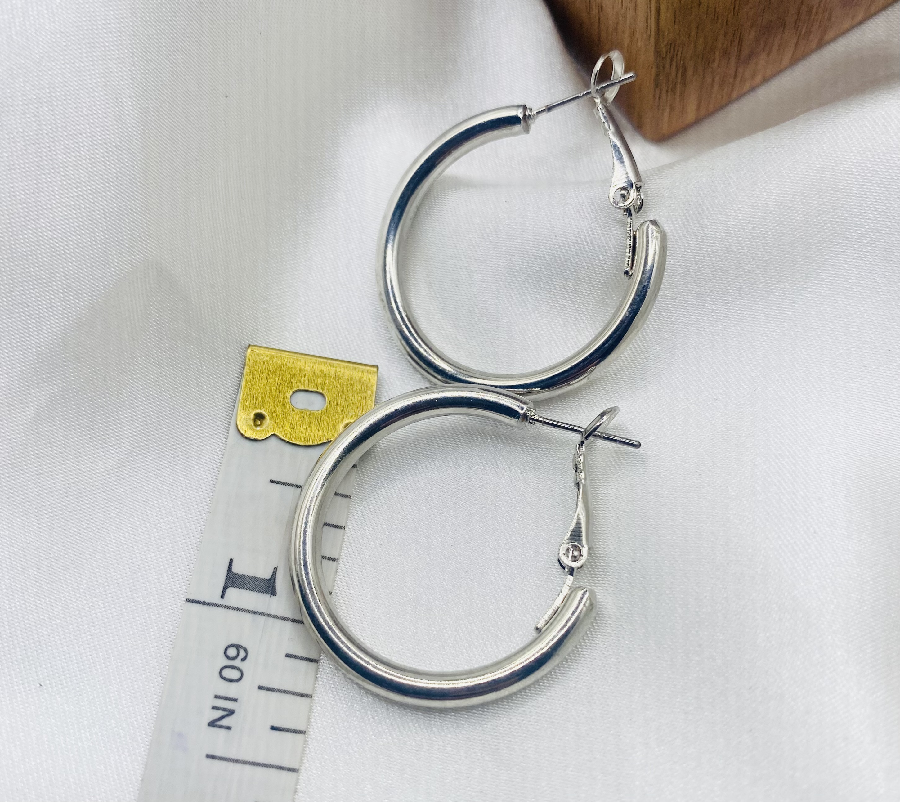 Image 4 for Silver Hoop Earrings - NWT Trendy Chunky Statement Jewelry