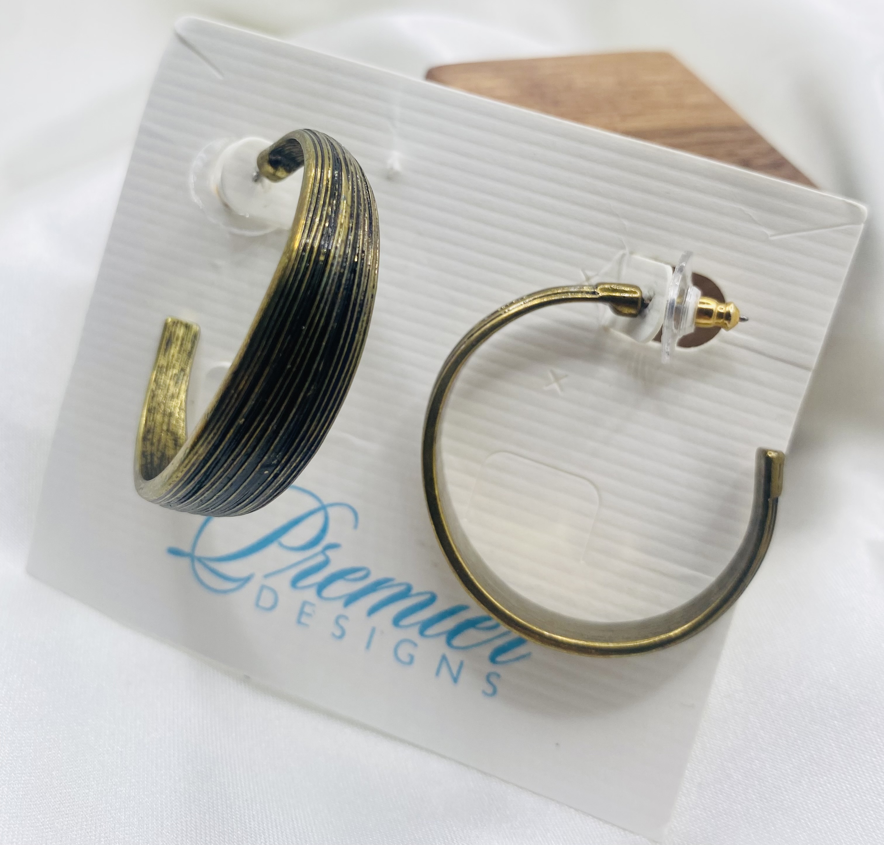 Premier Designs Bronze Hooped Earrings - NWT