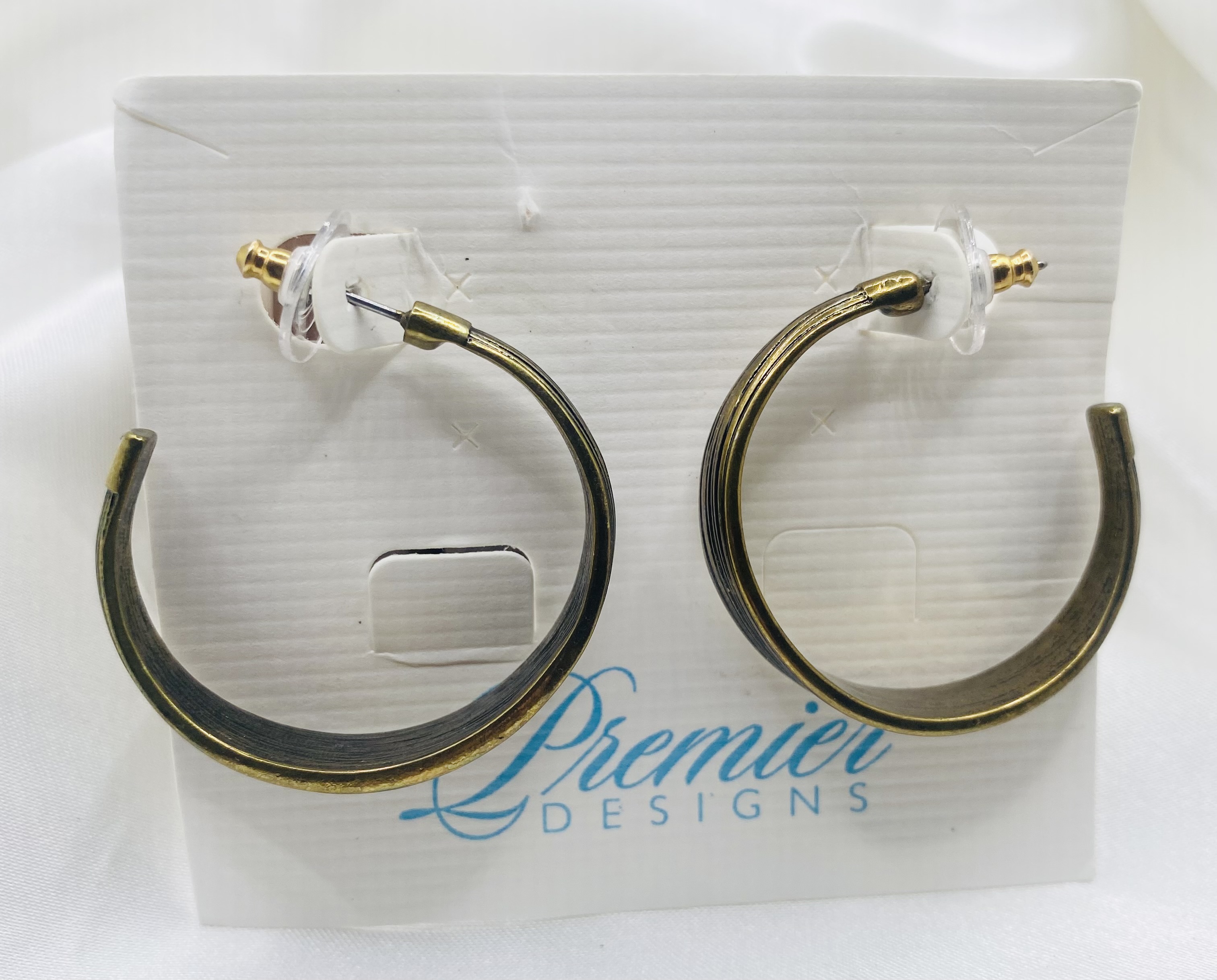 Image 2 for Premier Designs Bronze Hooped Earrings - NWT