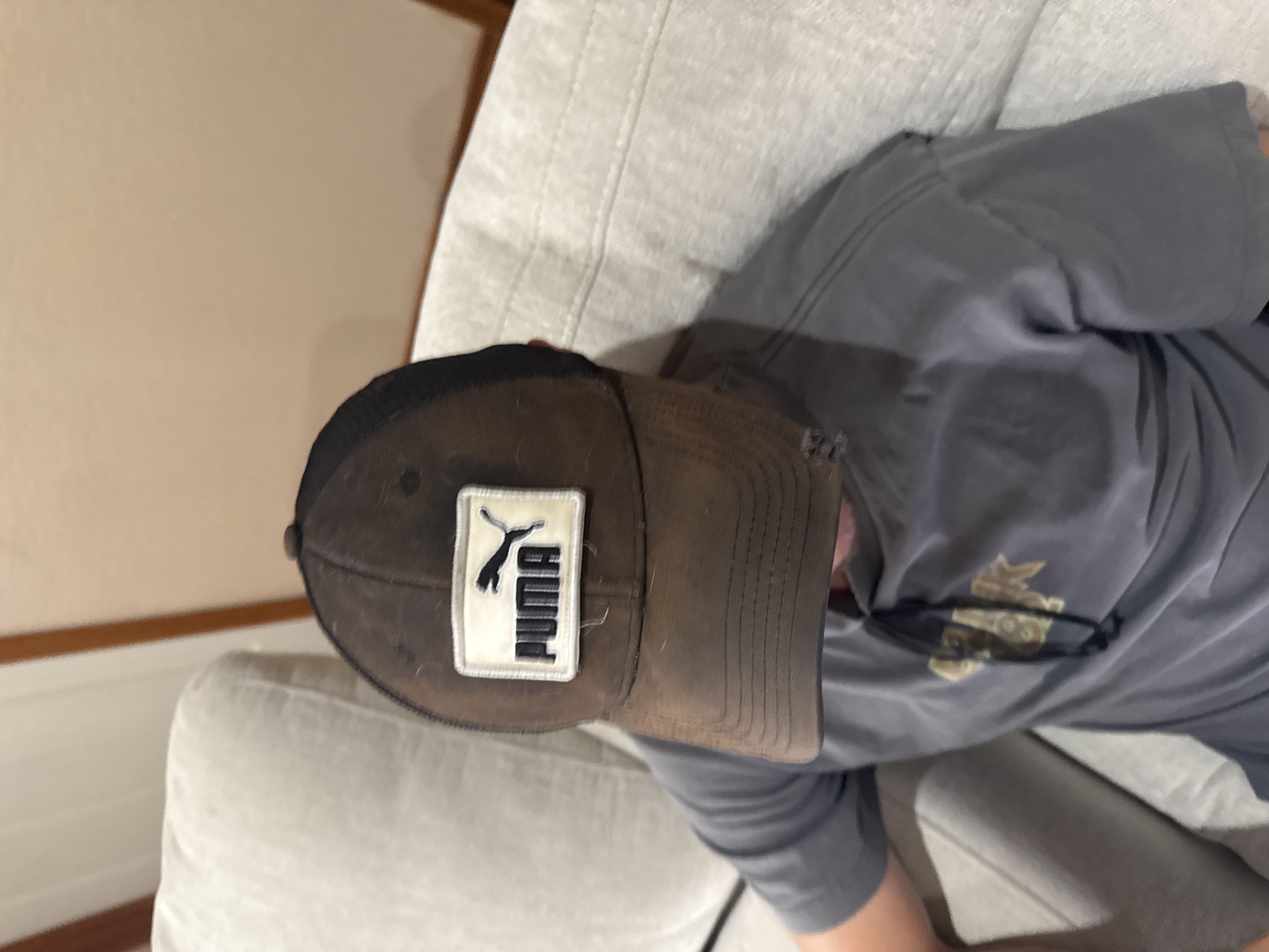 NWT Puma Brown Trucker Hat w/Patch - Mens Cap