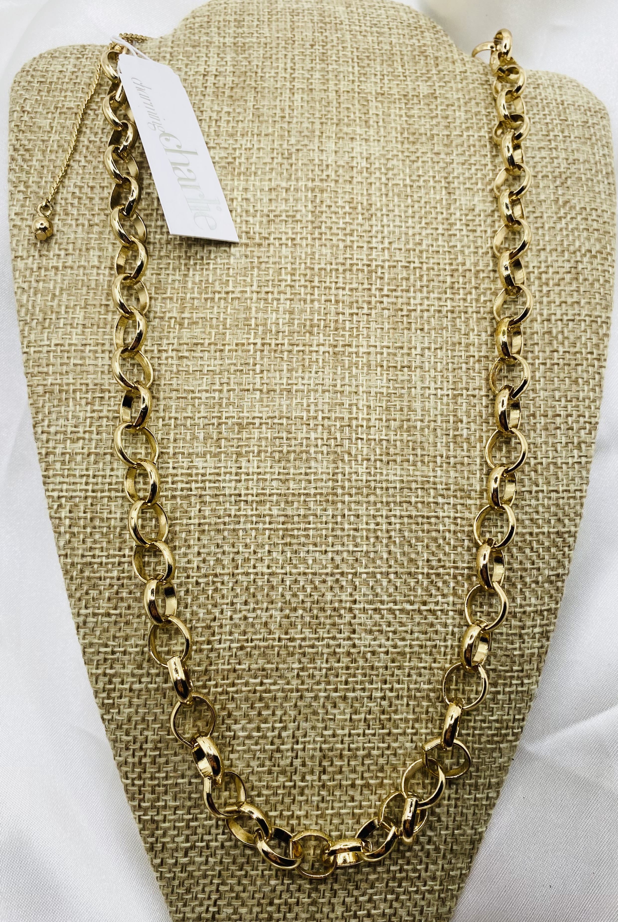 Image 4 for Charming Charlie Gold Chain Necklace NWT