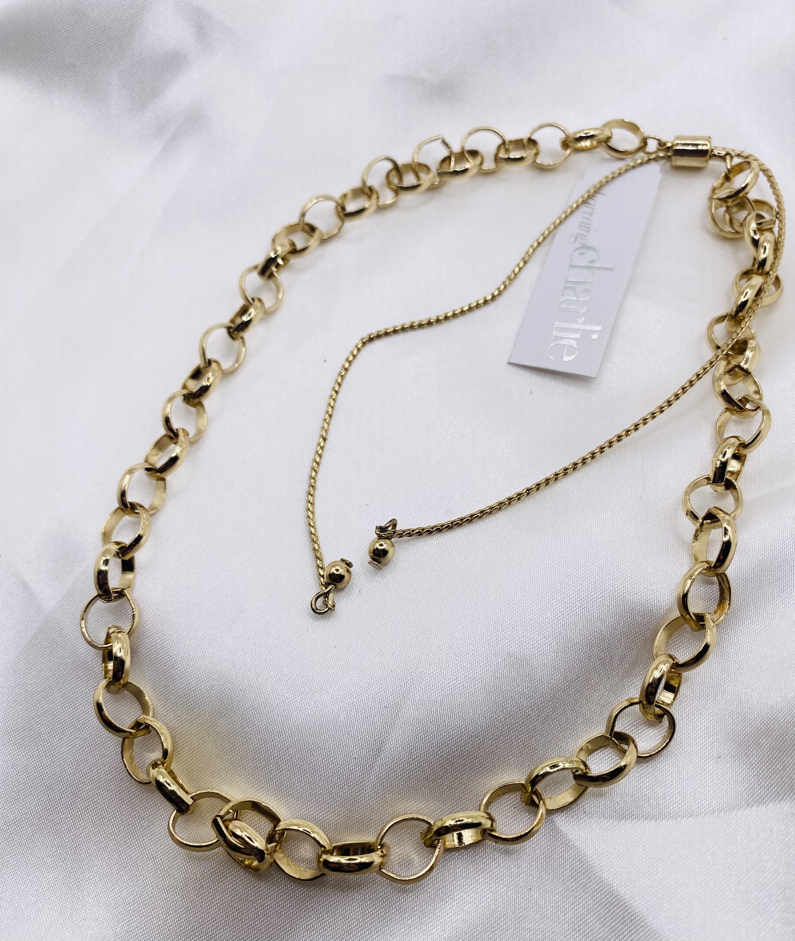 Image 2 for Charming Charlie Gold Chain Necklace NWT