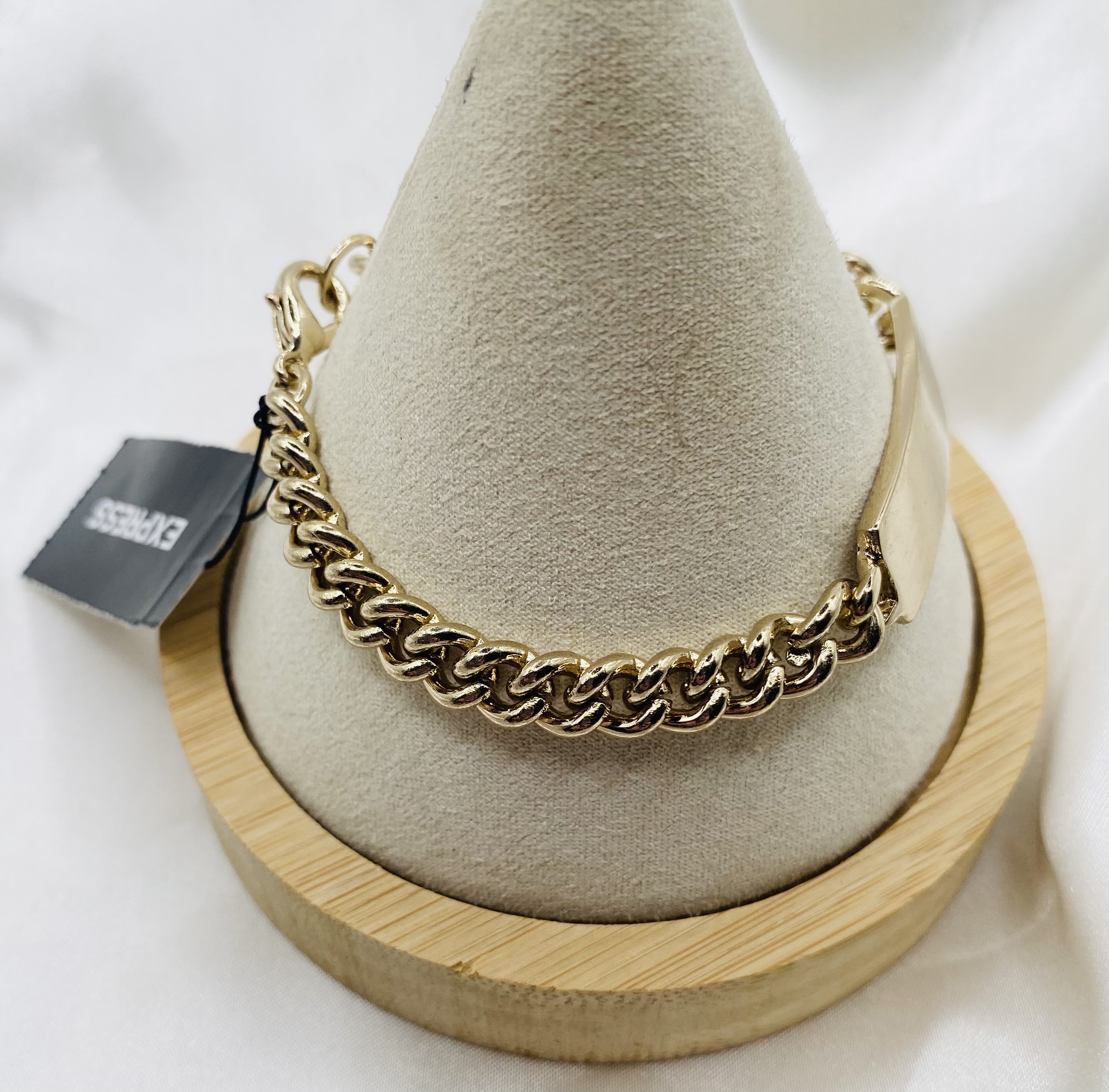Image 2 for Gold ID Bracelet - Chain & ID Tag - NWT