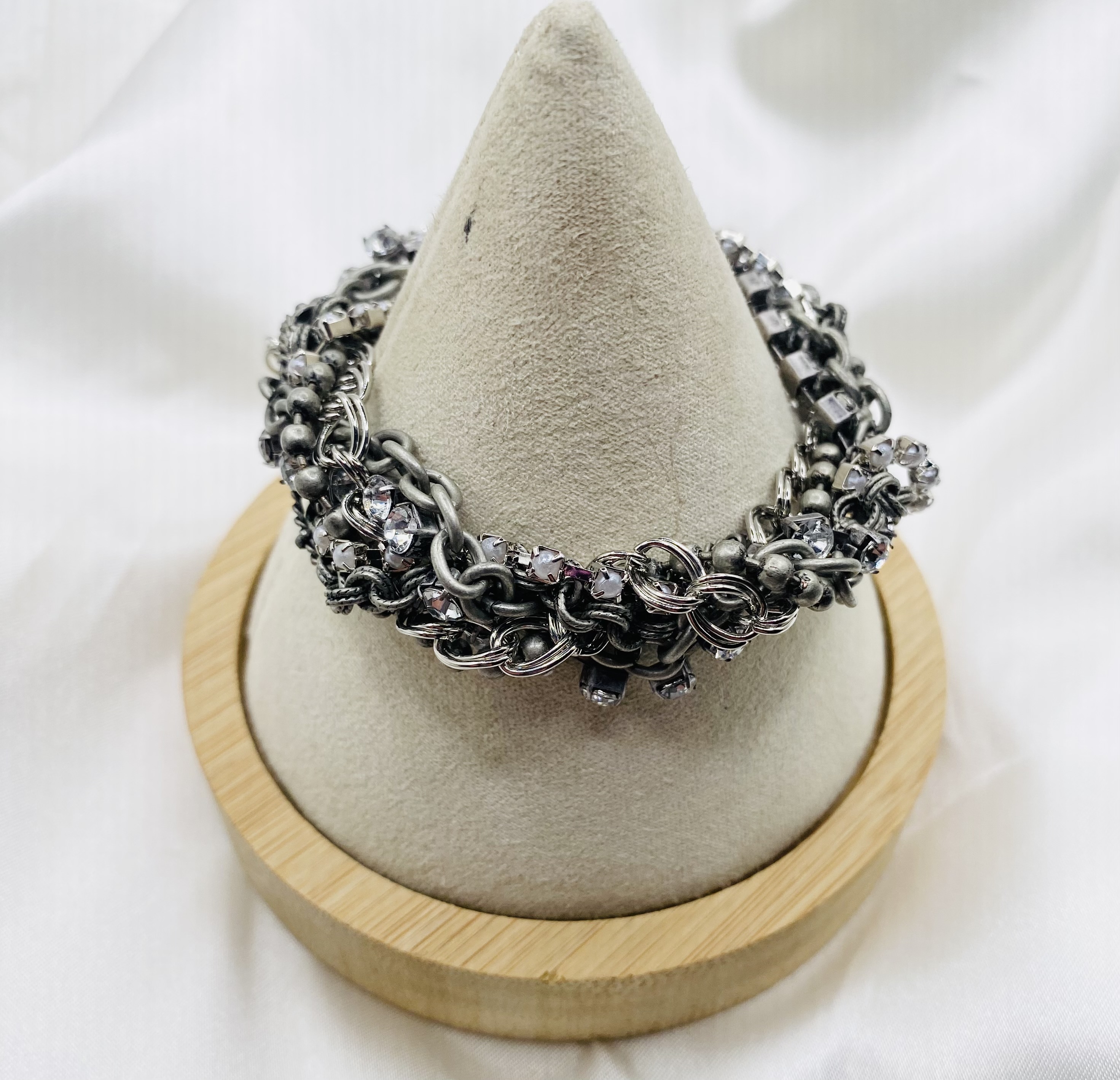 Image 4 for NWT American Eagle Multi-Chain Crystal Bracelet