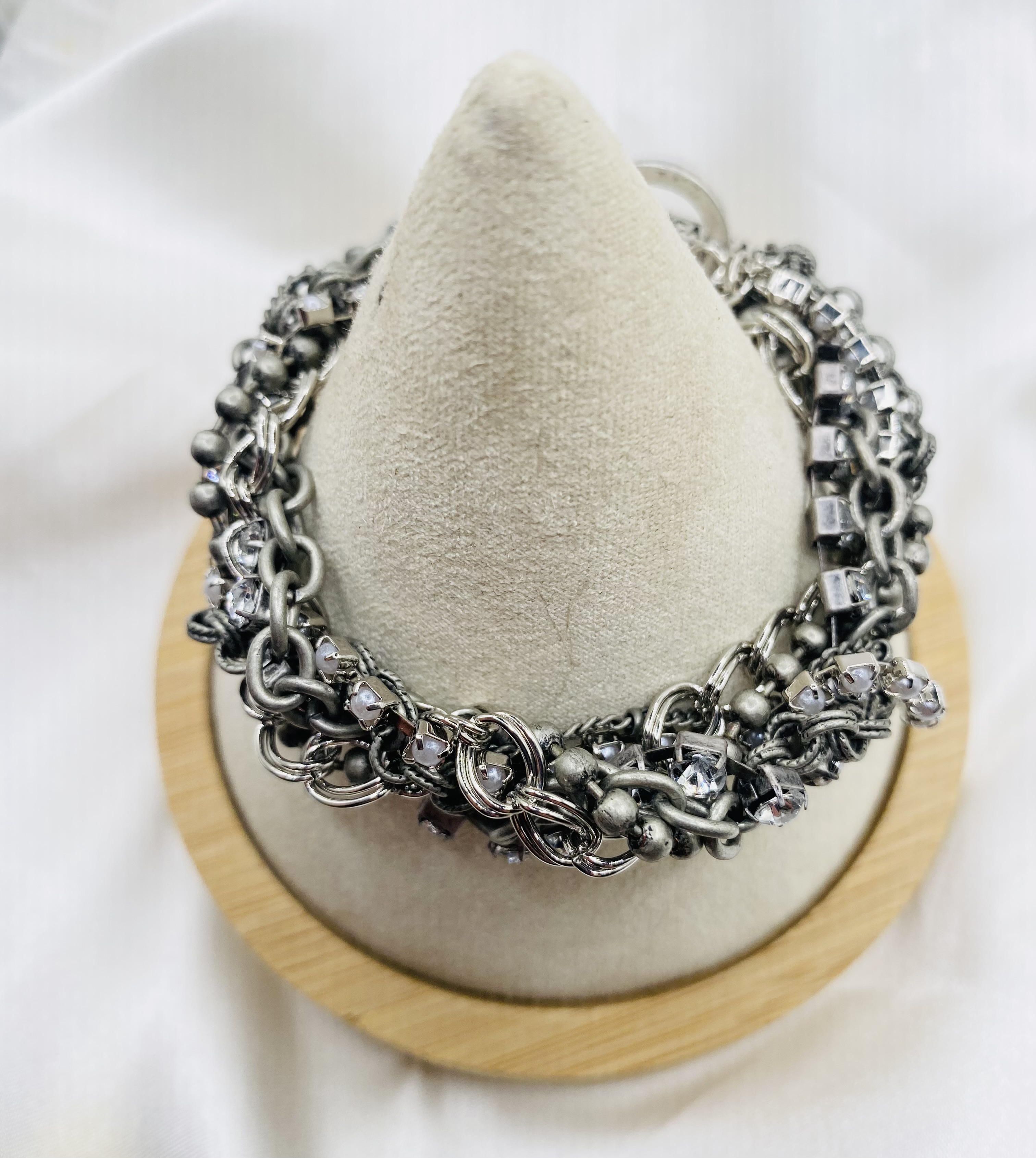 Image 3 for NWT American Eagle Multi-Chain Crystal Bracelet