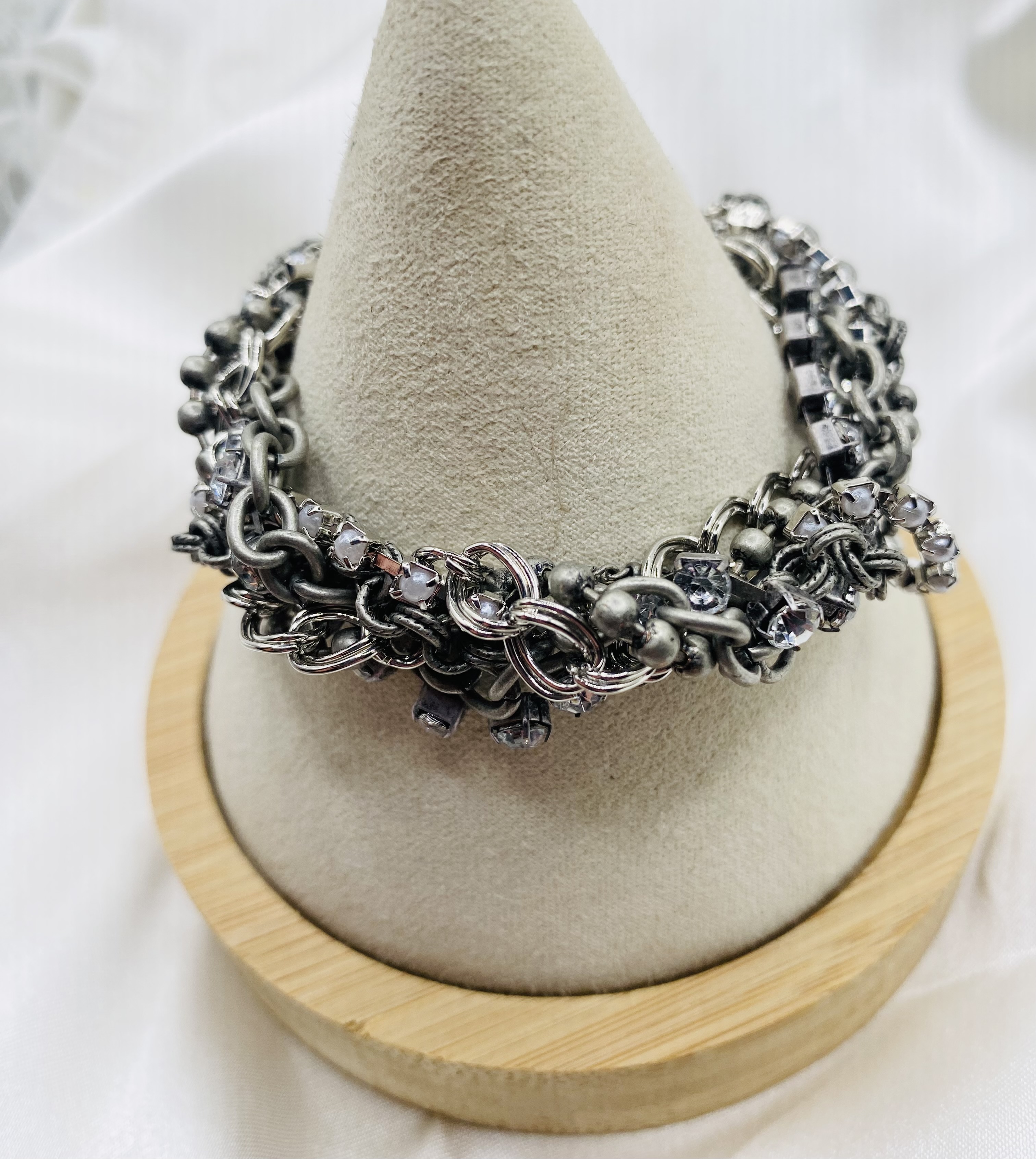 Image 2 for NWT American Eagle Multi-Chain Crystal Bracelet