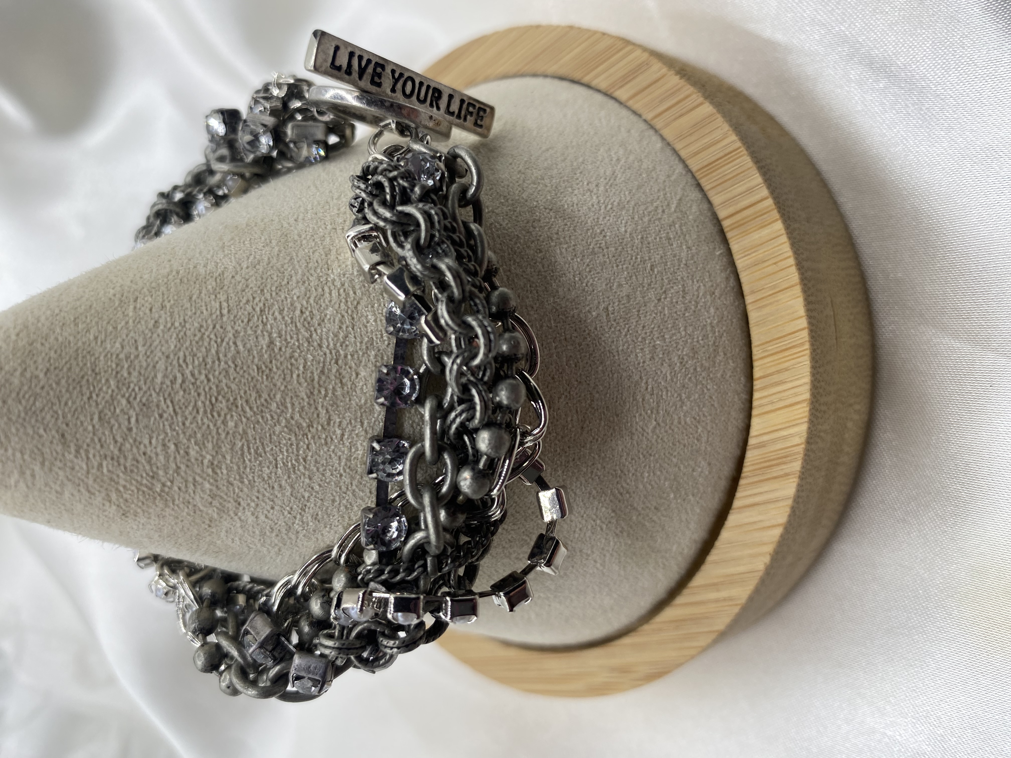 Image 5 for NWT American Eagle Multi-Chain Crystal Bracelet