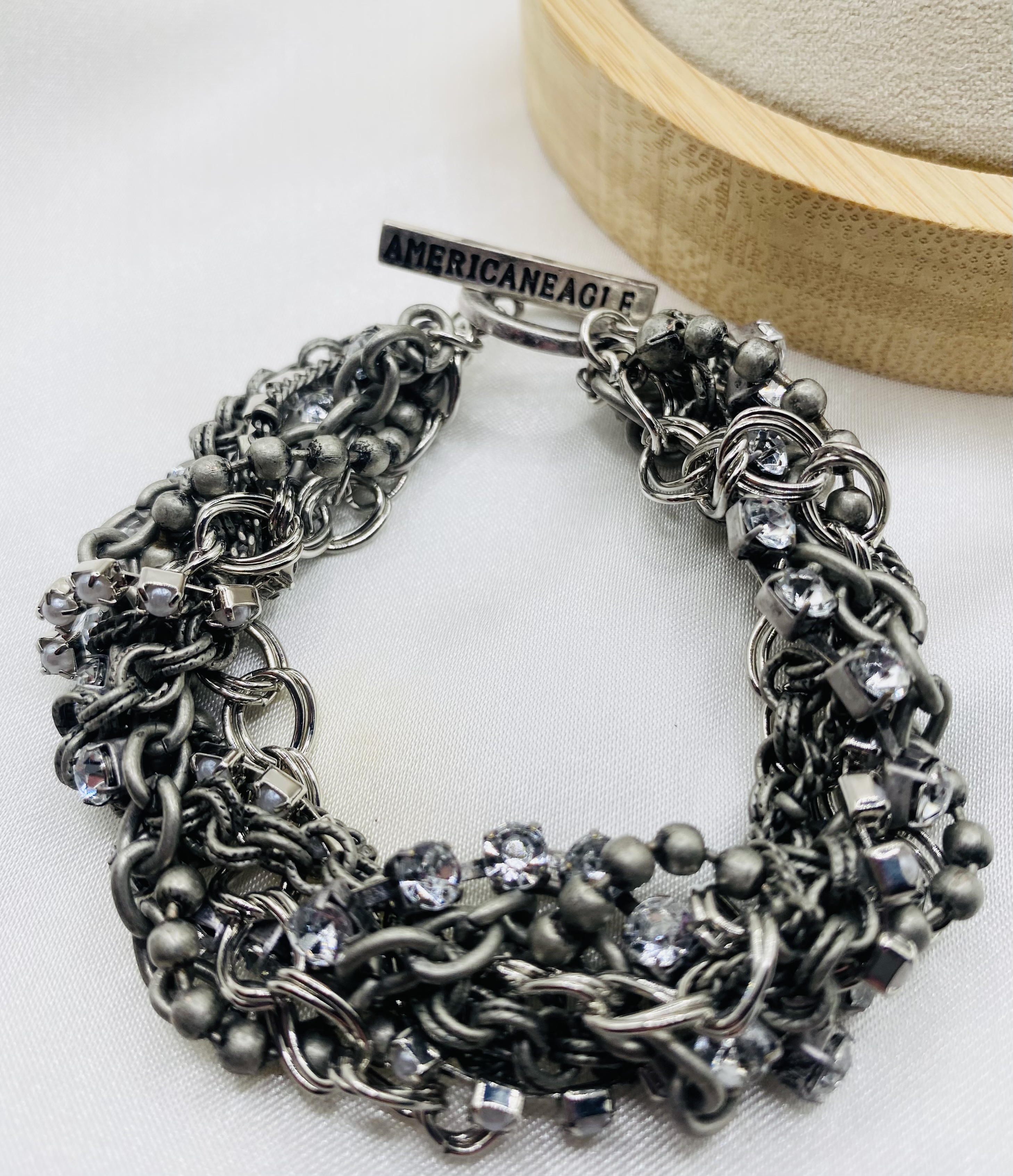 NWT American Eagle Multi-Chain Crystal Bracelet