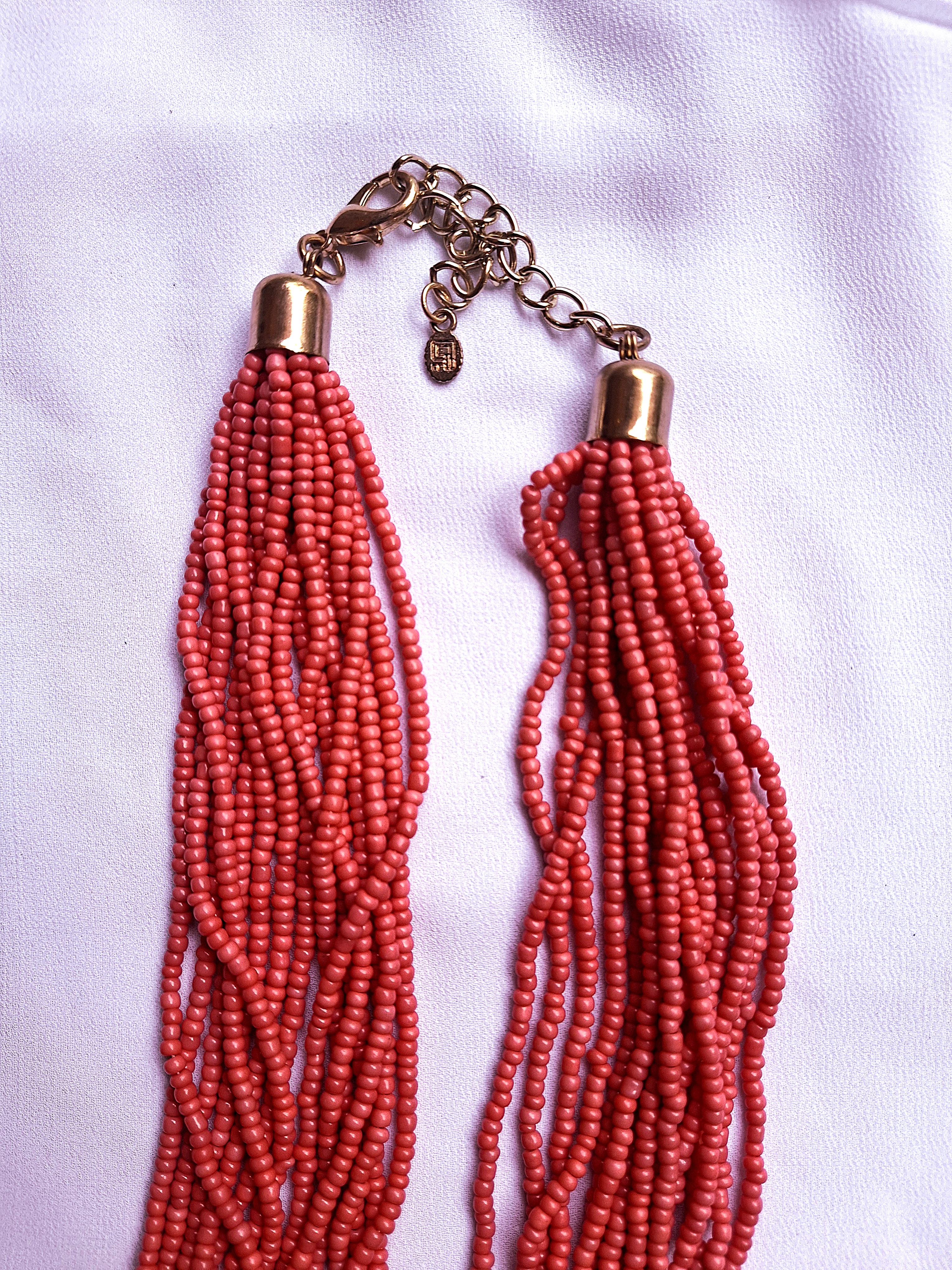 Image 4 for Vintage Gold Coral Starfish Multistranded StatementNecklace