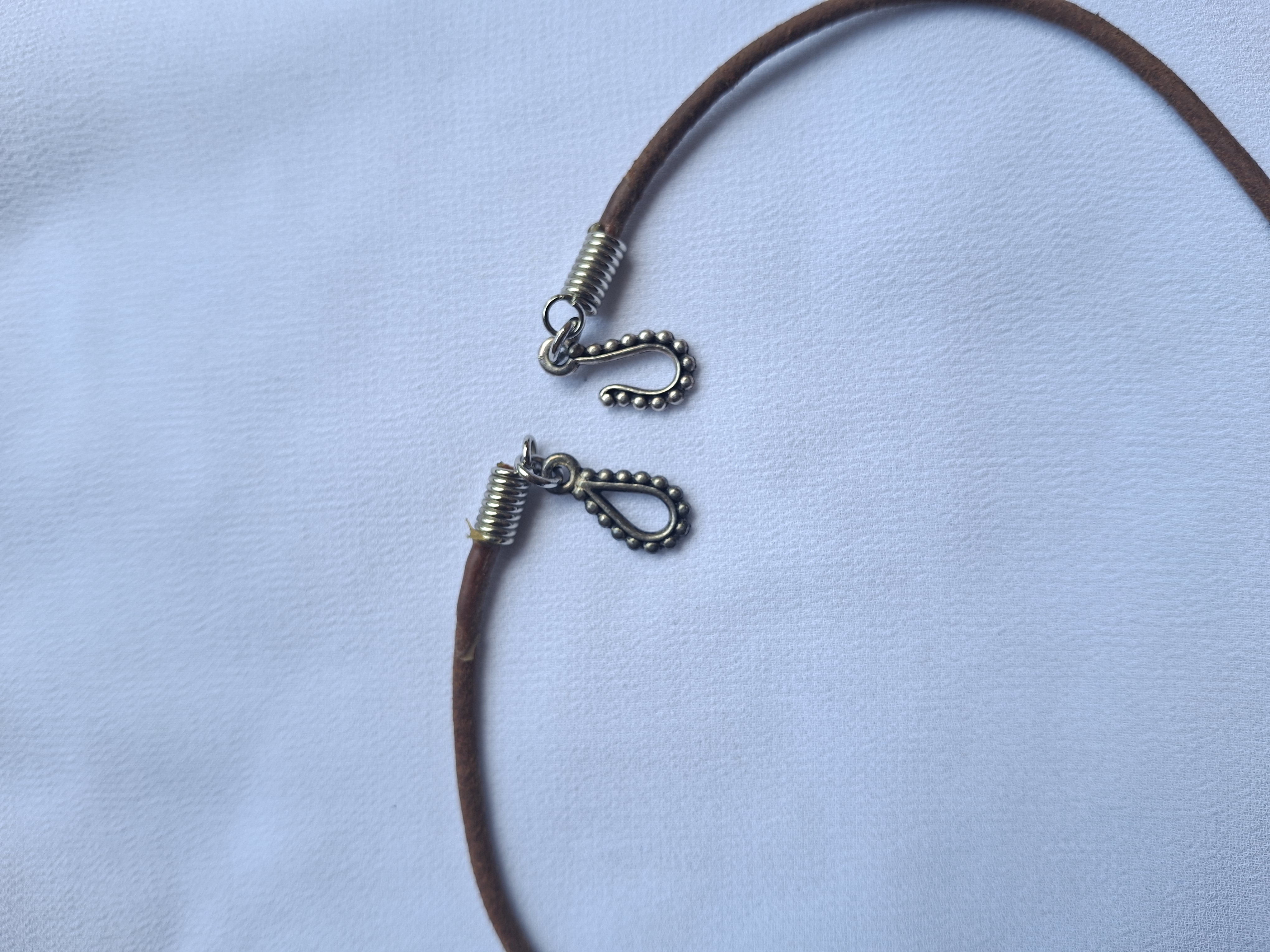 Image 3 for Vintage Brown & Beige Glass Bead Statement Necklace