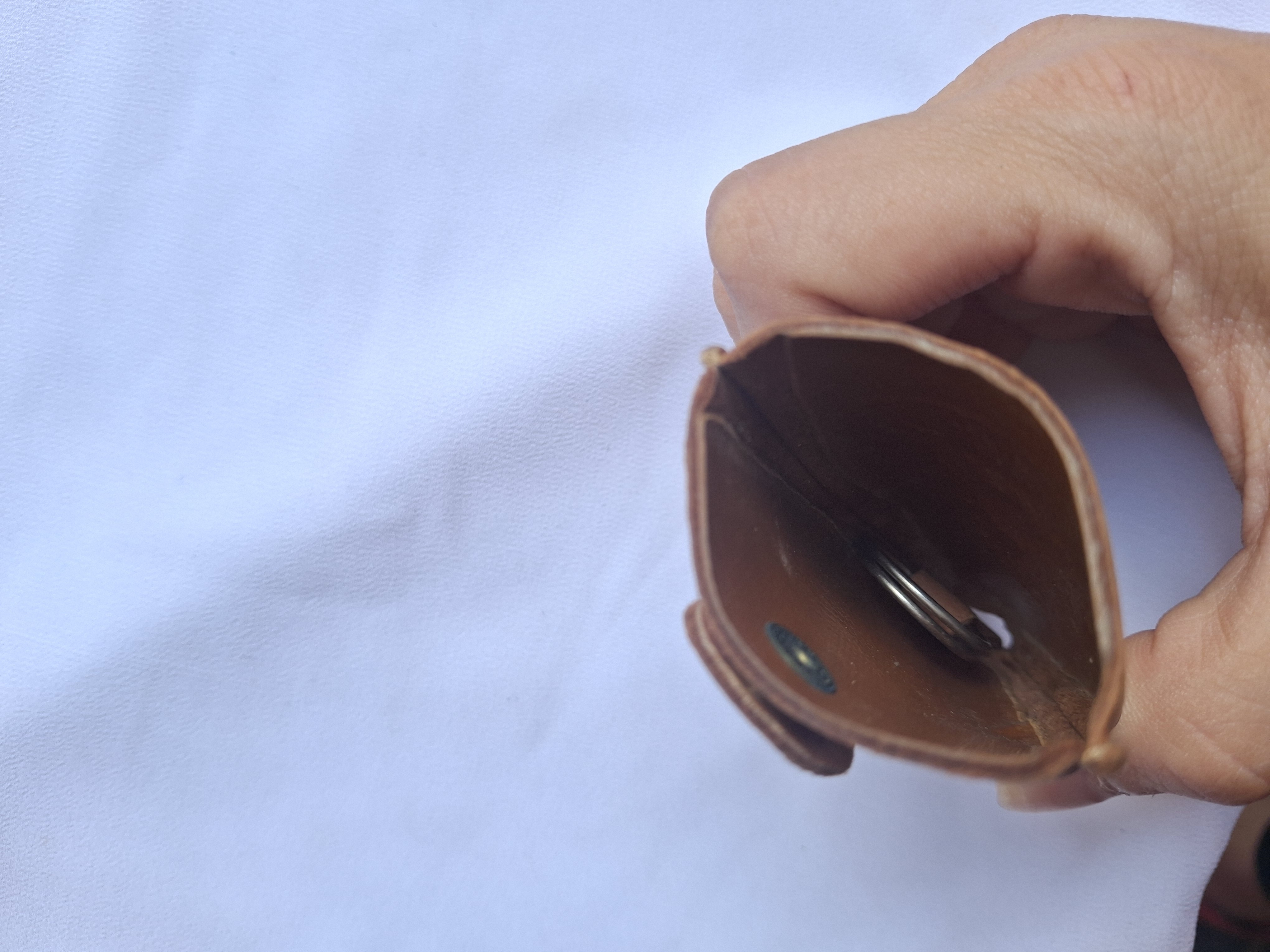 Image 3 for Vintage Embossed Leather Pocket Case