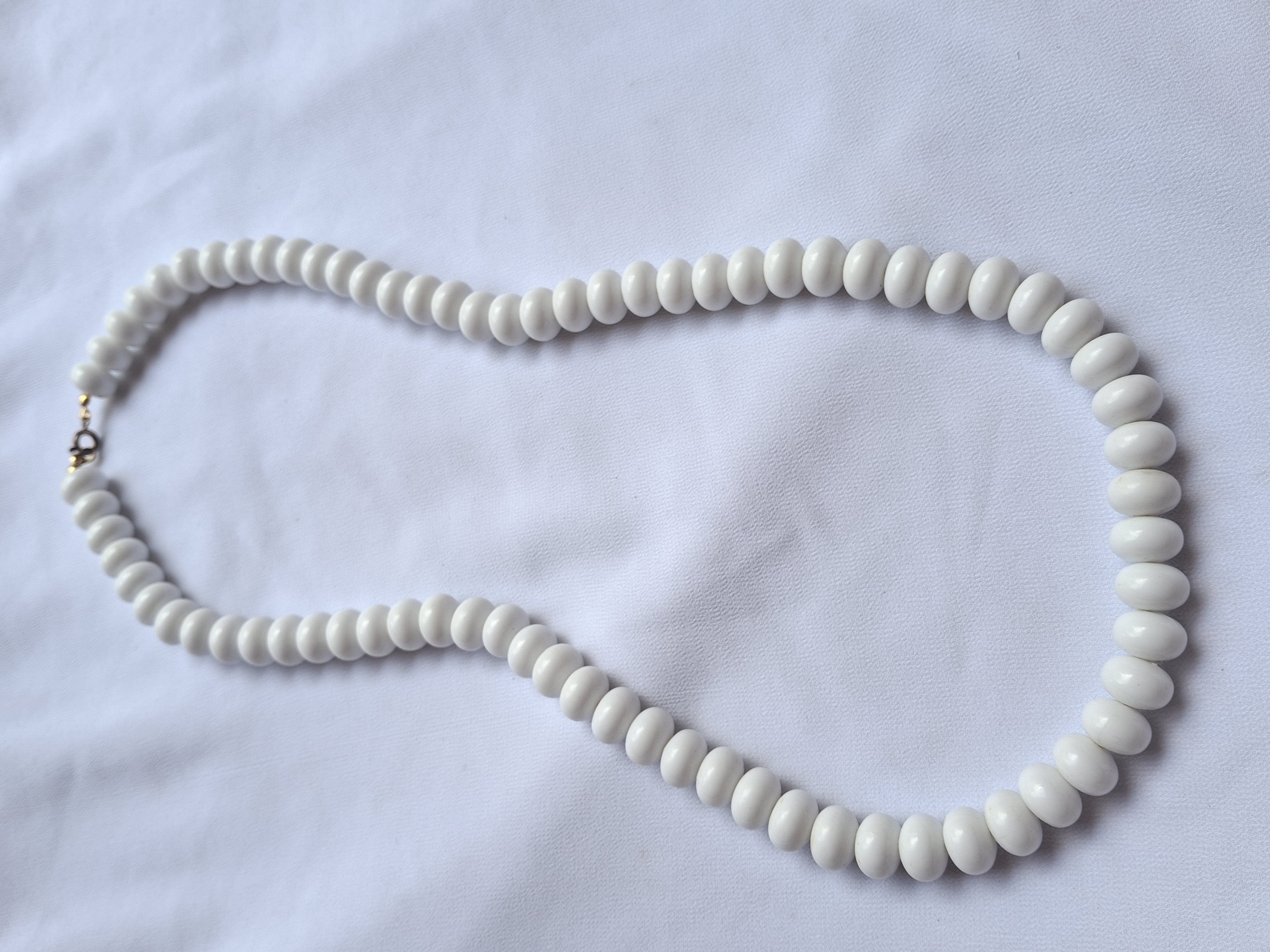 Image 4 for Vintage White Beaded Necklace - Elegant & Classic Jewelry