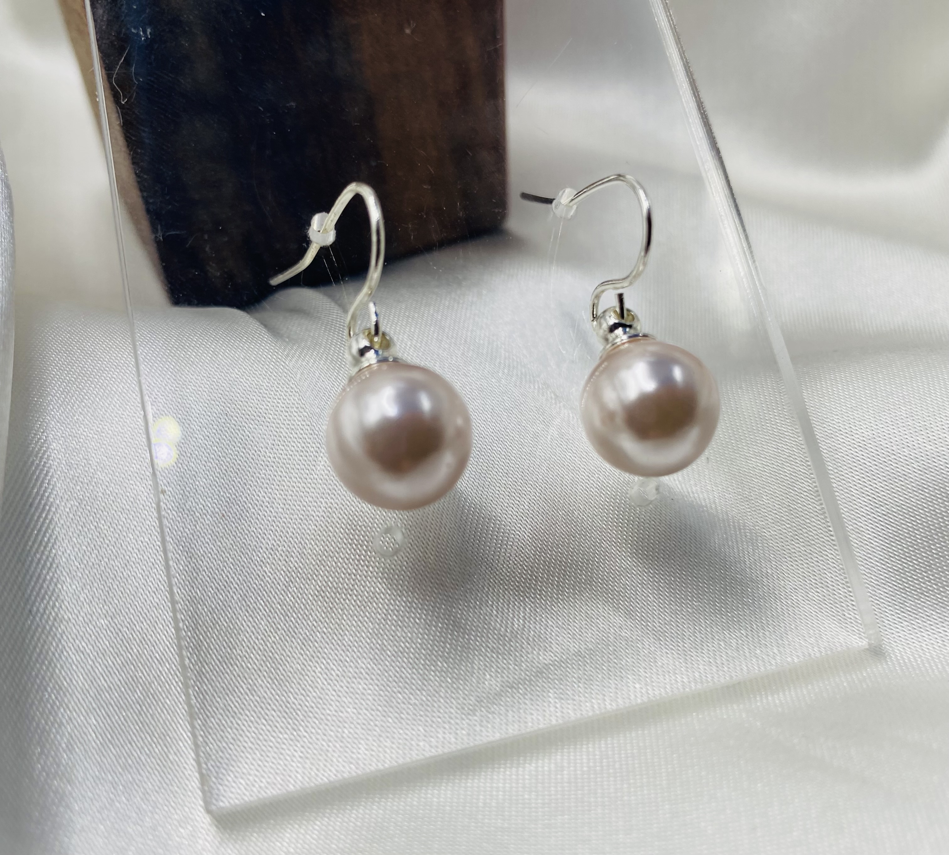 Image 2 for Blush Pink Pearl Drop Earrings - NWT