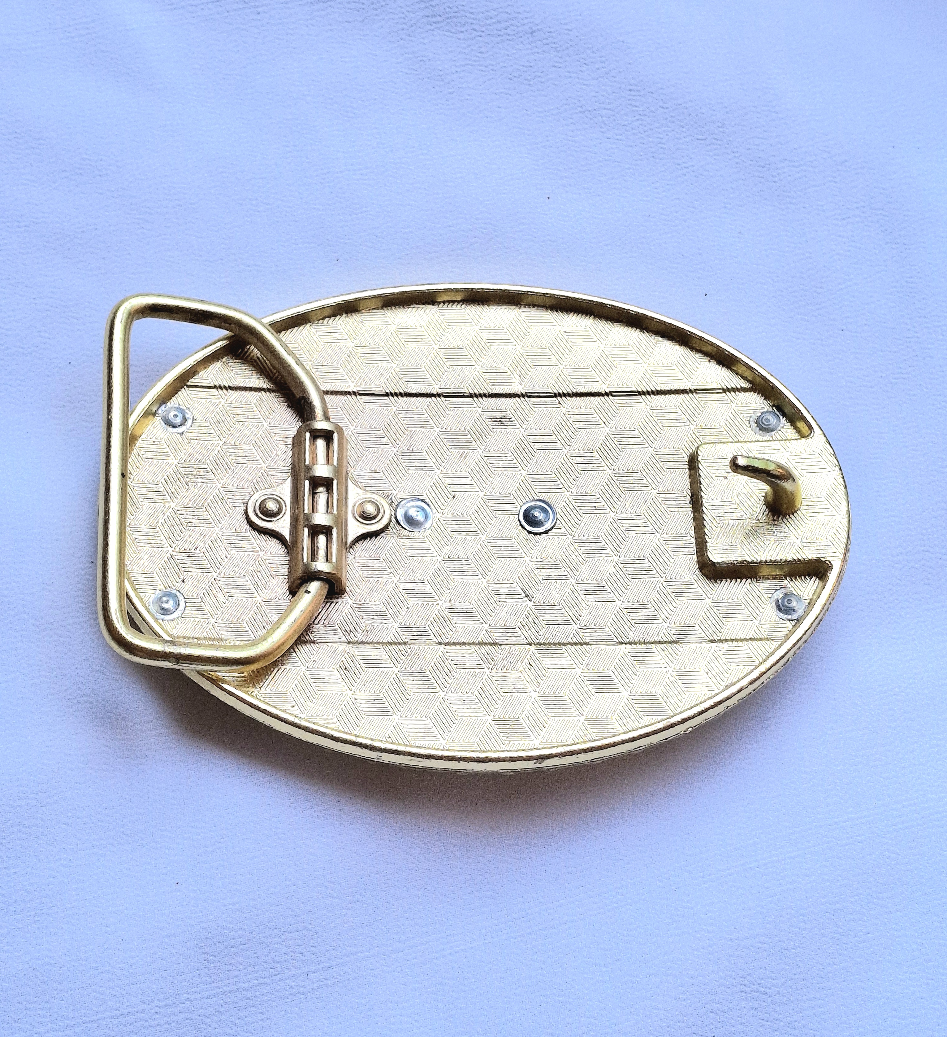 Image 3 for Rooster Belt Buckle - Gold & Silver Tone - Western Style