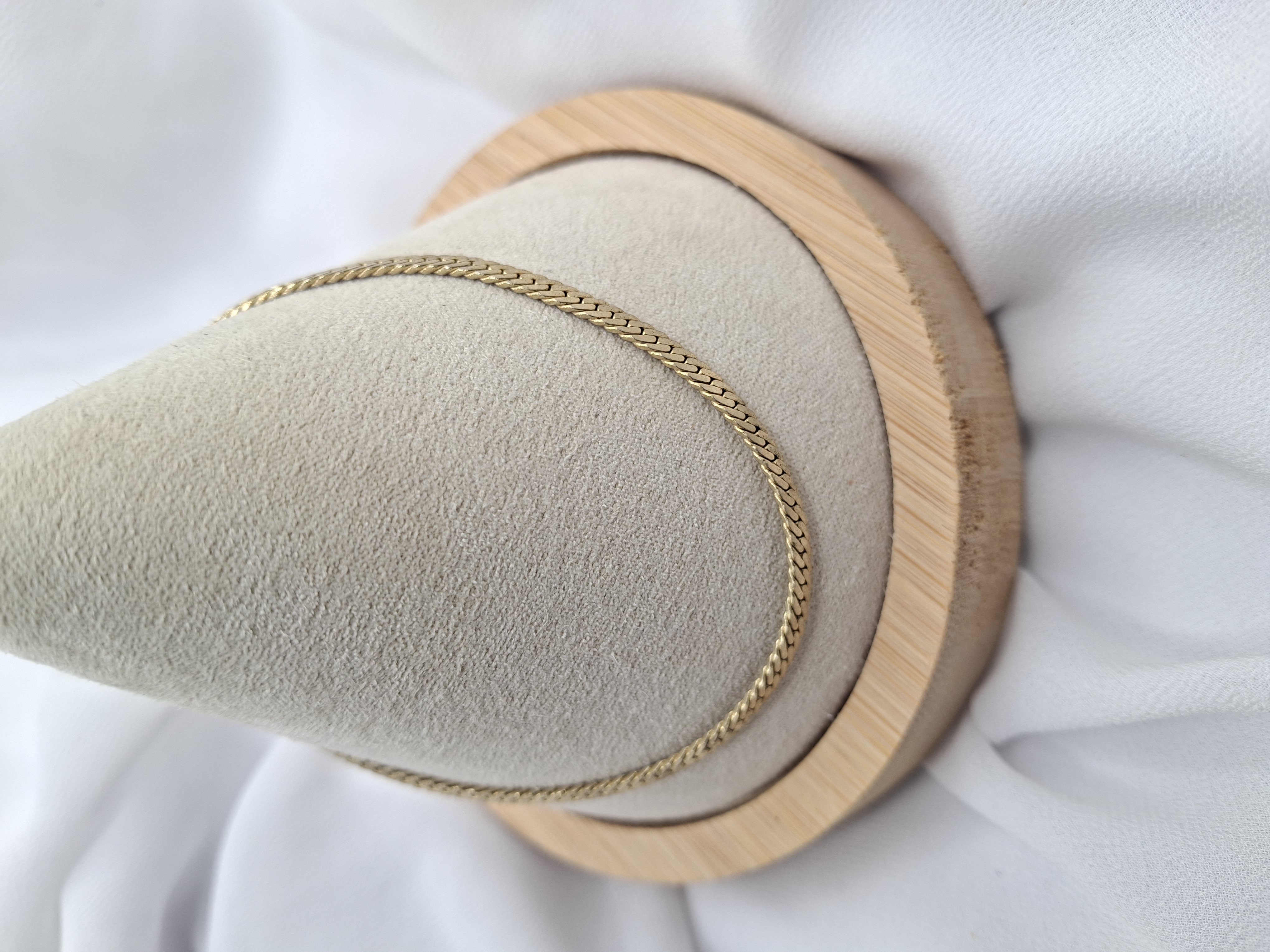 Image 2 for Gold Toned Herringbone Chain Bracelet or Anklet